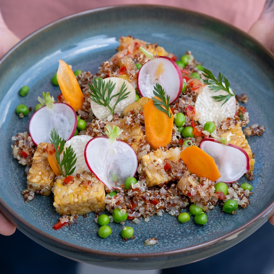 Spiced Quinoa Tempeh Salad