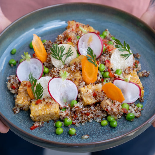 Spiced Quinoa Tempeh Salad